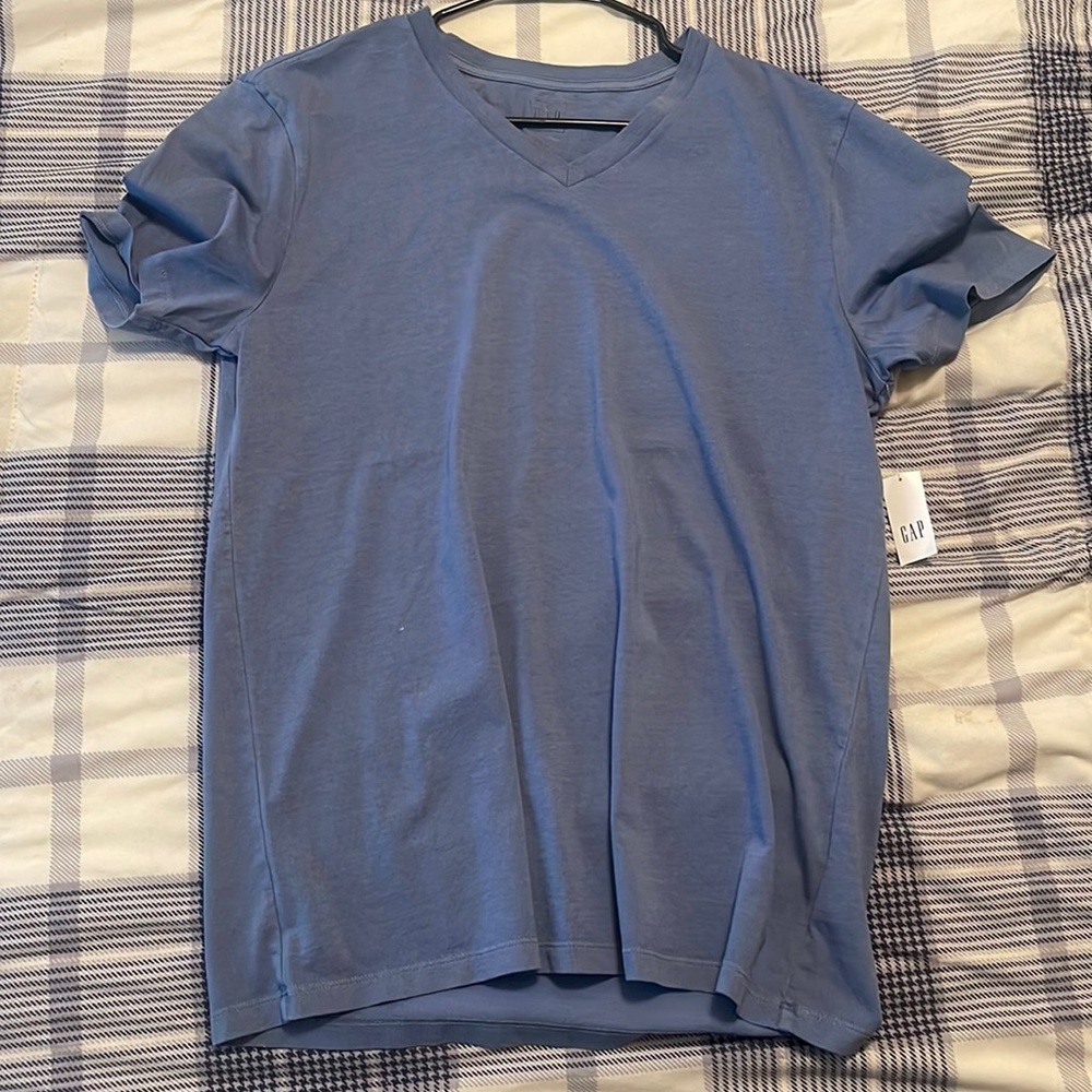 Gap Blue V-Neck Tee